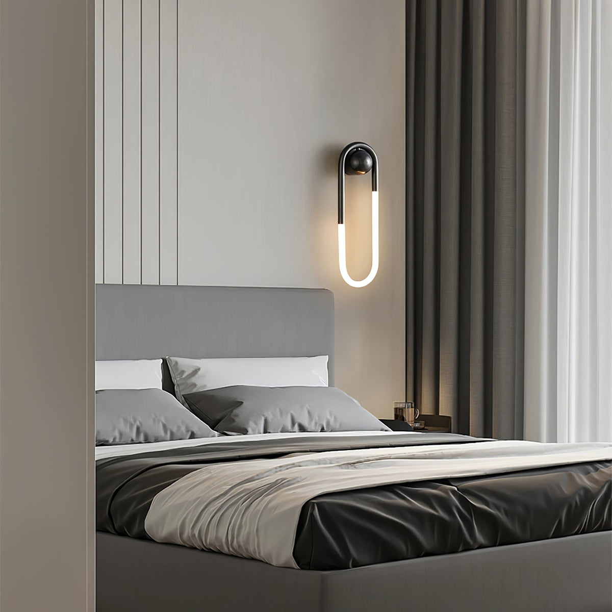 Aplique de pared LED Lazena en un salón contemporáneo – imagen 23