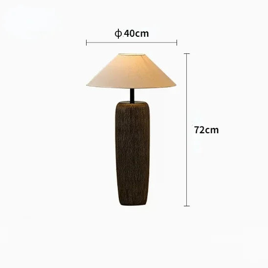 Lámpara de pie de cerámica Poliva – de 72 cm con medidas