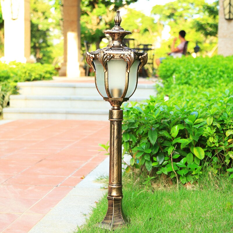 Julara - Farola de Jardín Clásica de Aluminio y Cristal en 4 Alturas