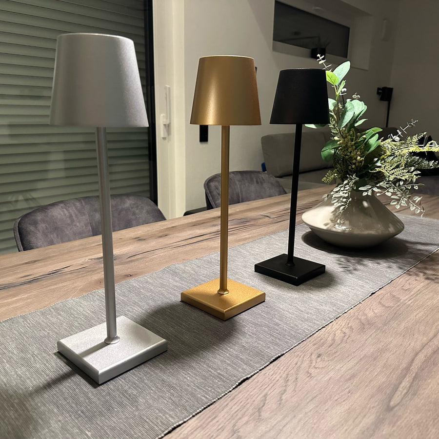 NordiaLuz – Lámpara de Mesa LED Recargable y Elegante