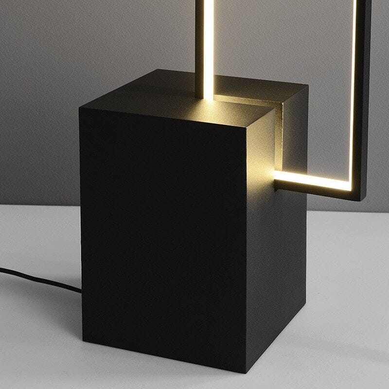 Tevaro - Lámpara de Pie LED Rectangular Minimalista con Mando a Distancia