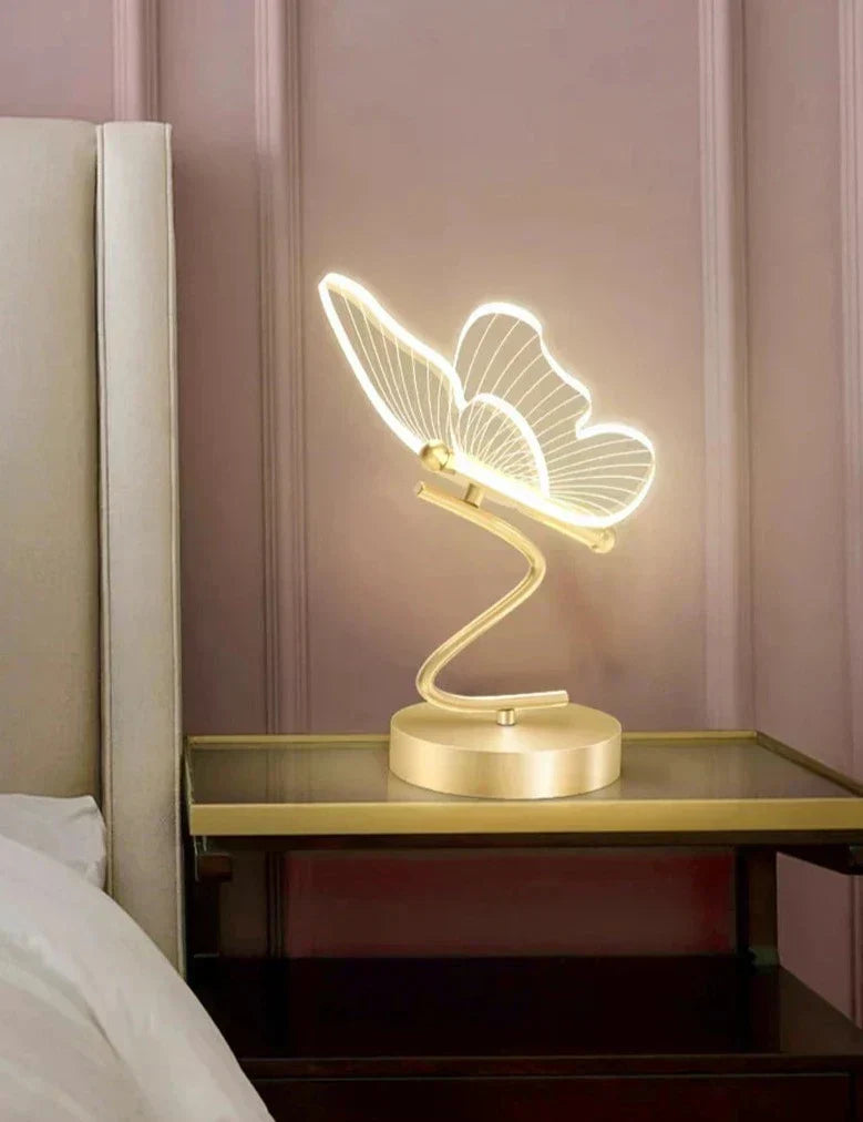 MariposaLuz - Lámpara de Mesa Elegante y Sofisticada