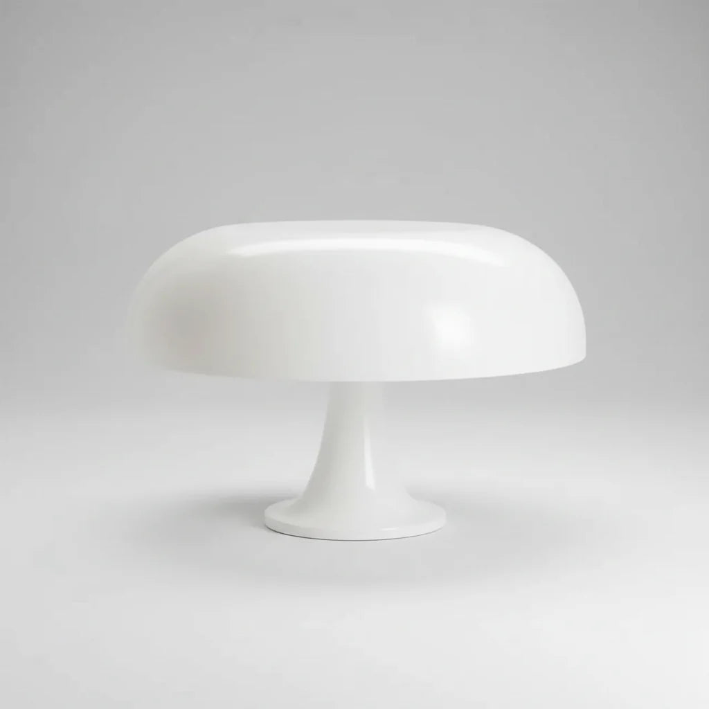 Karamela - Lámpara de Mesa Seta Retro Años 60 en Naranja o Blanco