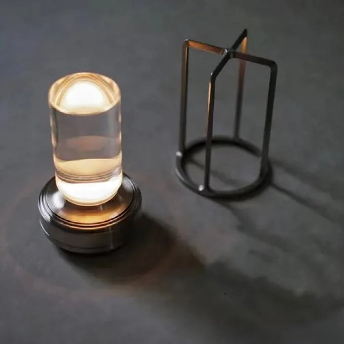 BrillaCristal - Lámpara de Mesa LED Inalámbrica y Elegante