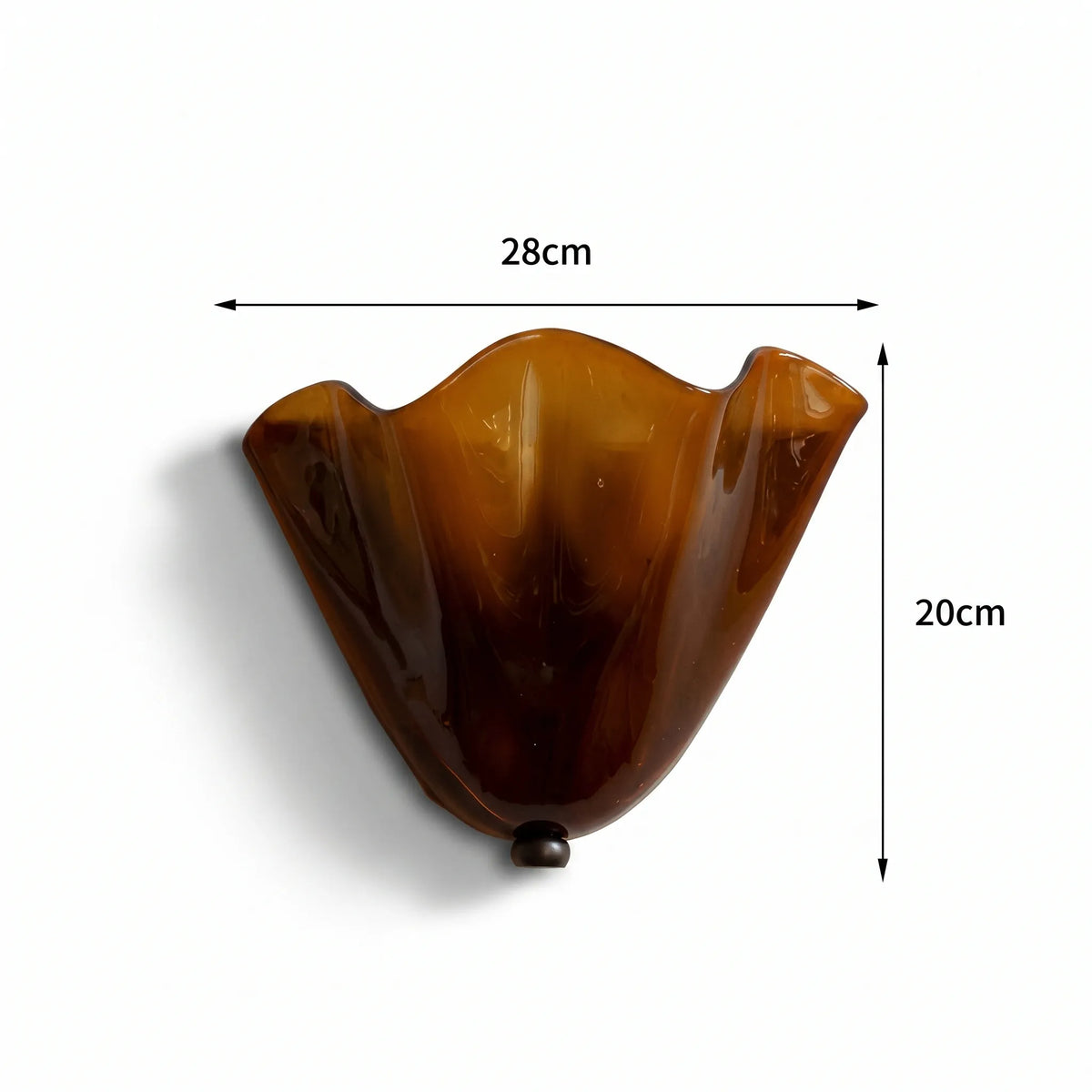 Aplique de pared de cristal soplado Lavisa – vista principal