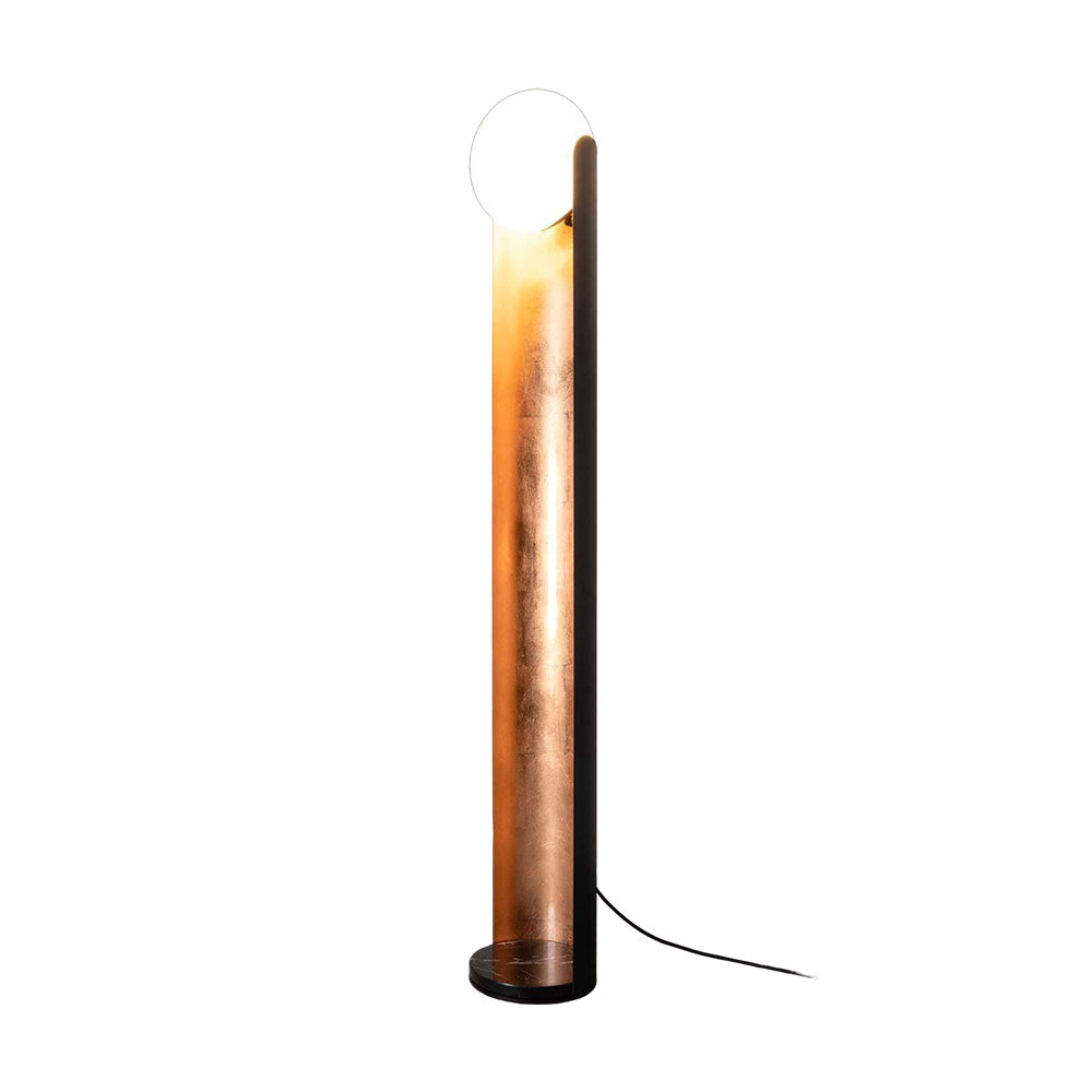 Lámpara de pie columna con globo de cristal Sirelia – vista principal