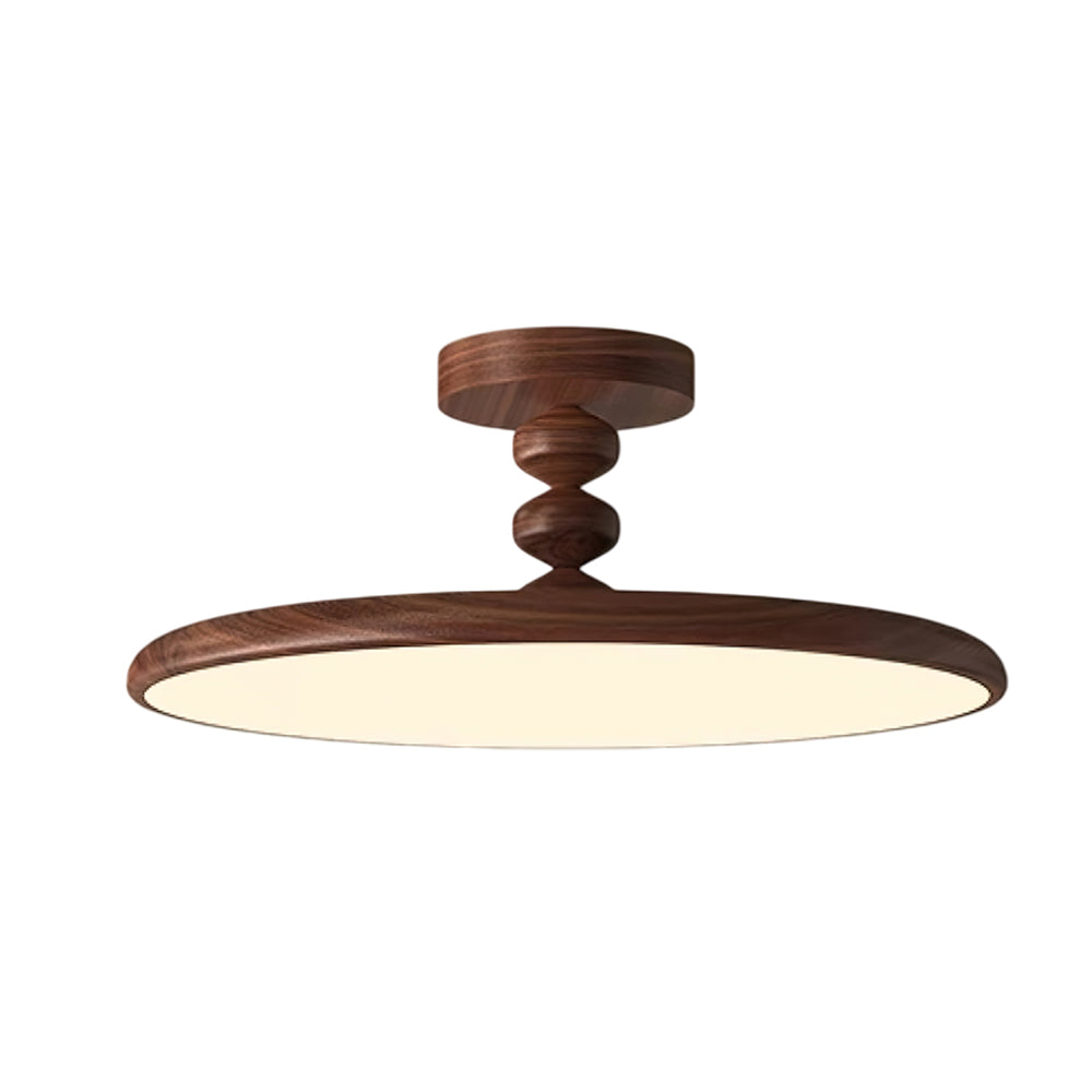 Plafón LED efecto nogal Eclipsa – vista principal