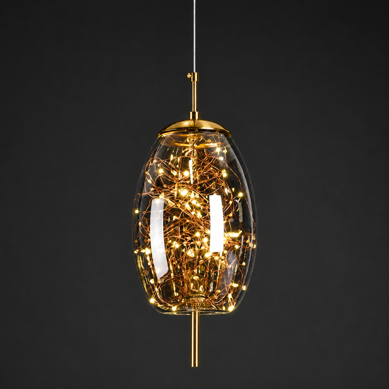 Arvía - Lámpara Colgante LED de Lujo Nórdica – Diseño Moderno en Cristal