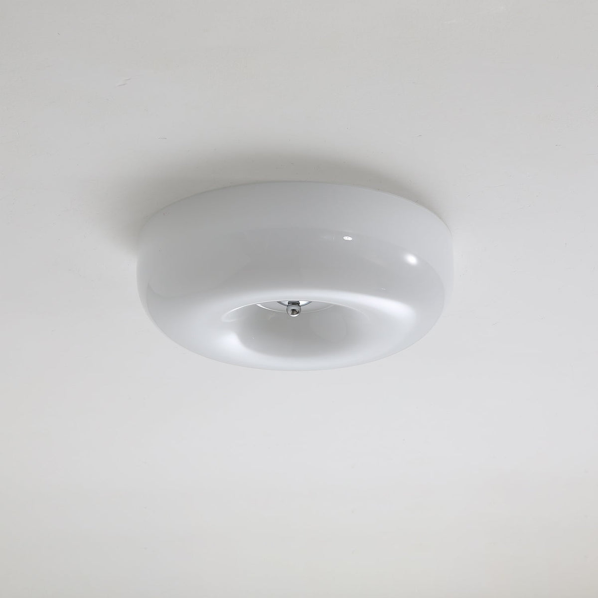 Plafón LED de cristal en espiral Caracol en un dormitorio acogedor – imagen 7