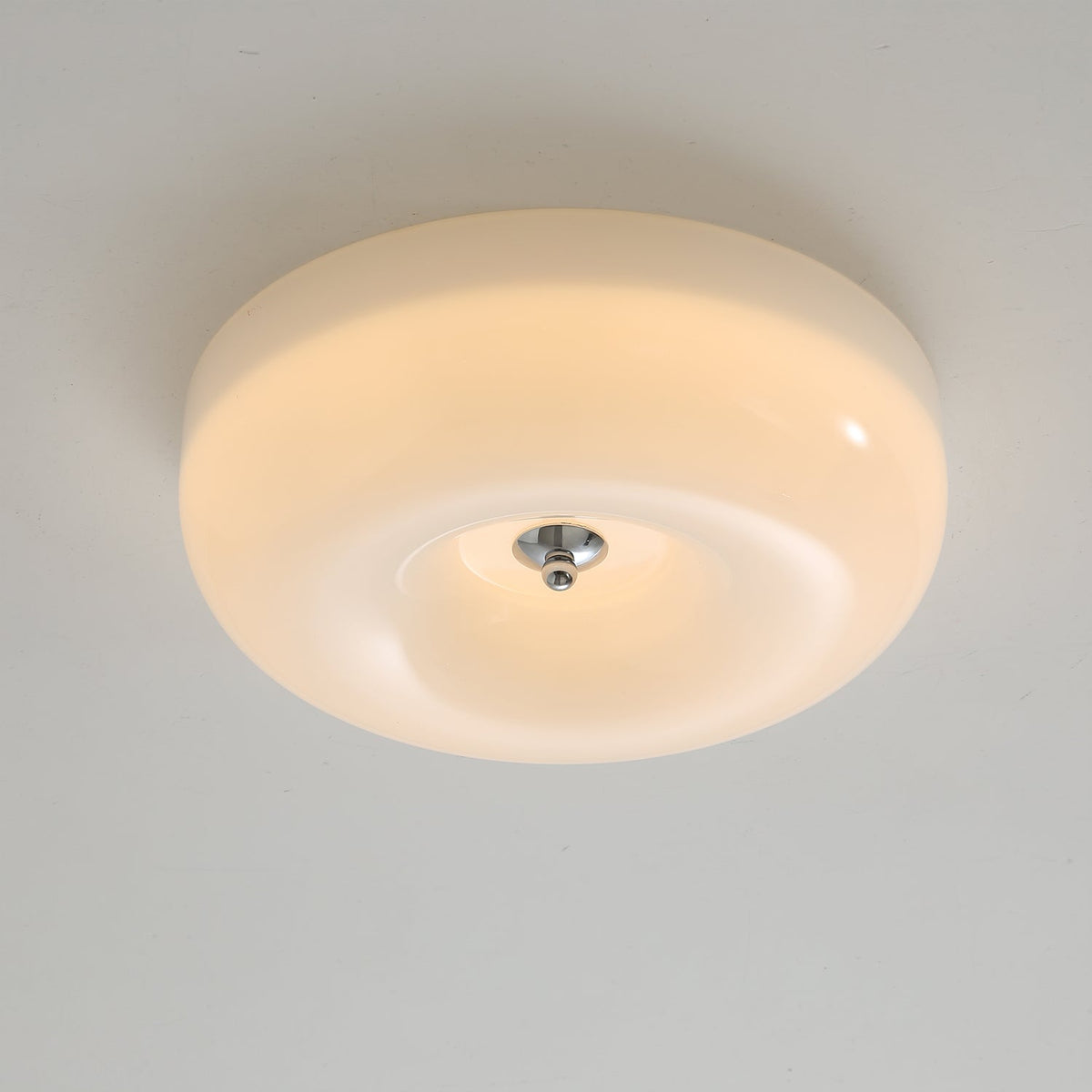 Plafón LED de cristal en espiral Caracol en un dormitorio acogedor – imagen 13