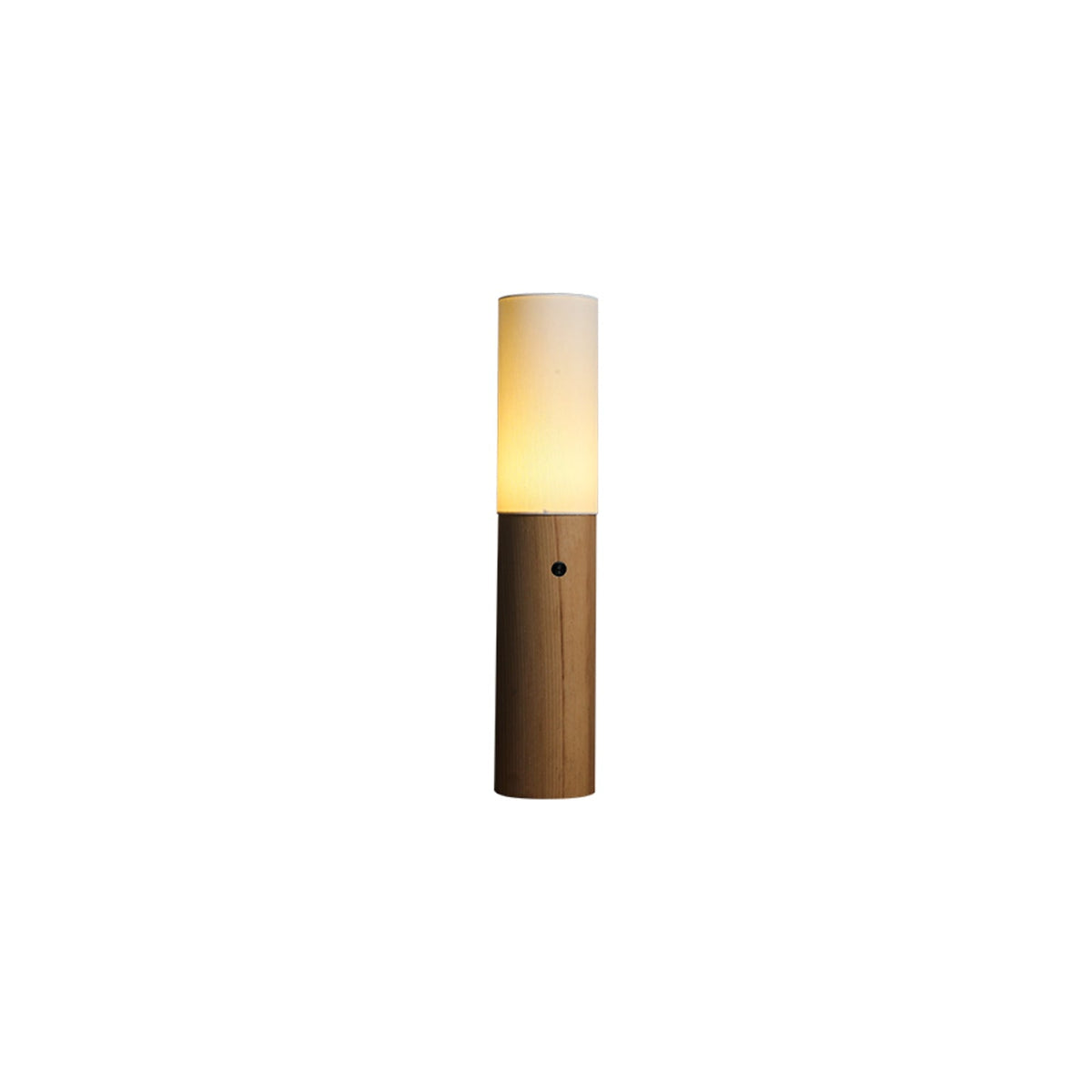 Lámpara de pie columna Velona – madera natural 55 cm