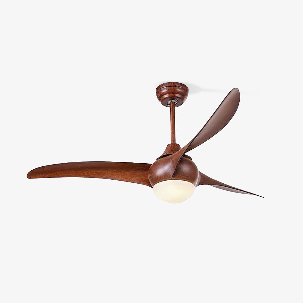 Ventilador de techo con luz Casela en un salón de estilo rústico – imagen 22