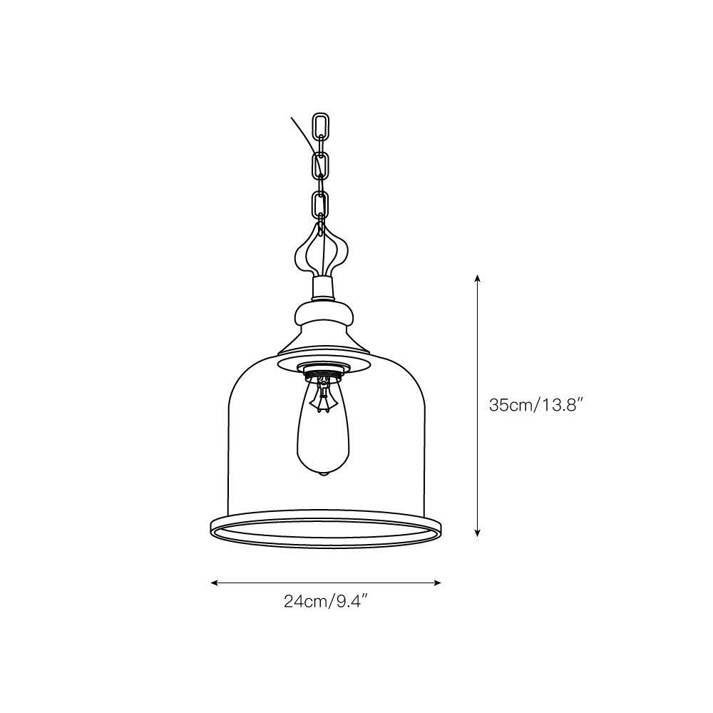 Lámpara colgante farol Farolina en una cocina clásica – imagen 4