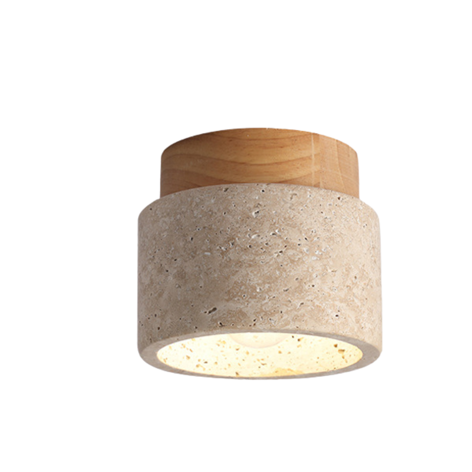 BrisaTravertino - Lámpara de Techo LED Elegante y Moderna