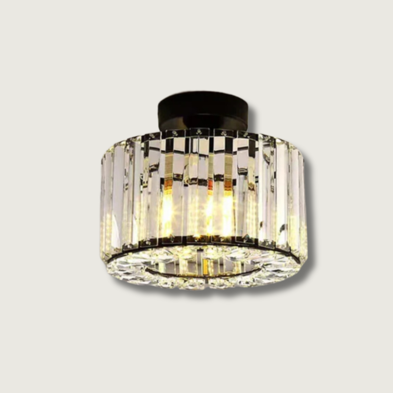 CristalDiva - Lámpara de Techo de Cristal con Elegancia Sofisticada