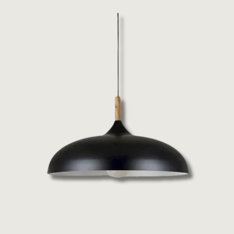 RobleLuz - Lámpara de Techo de Madera Natural Escandinava