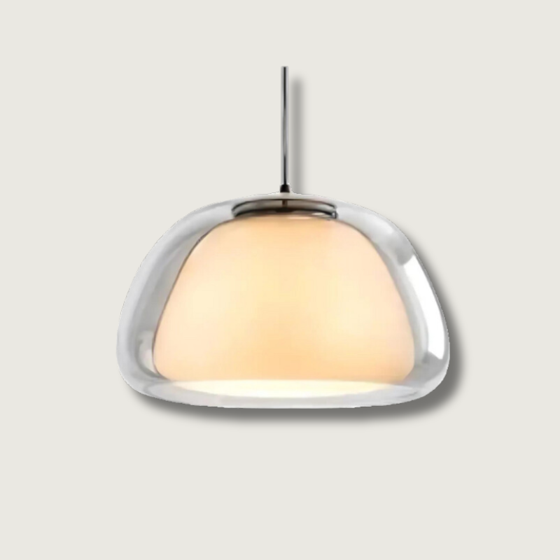 CúpulaLuz – Lámpara Colgante de Vidrio Elegante