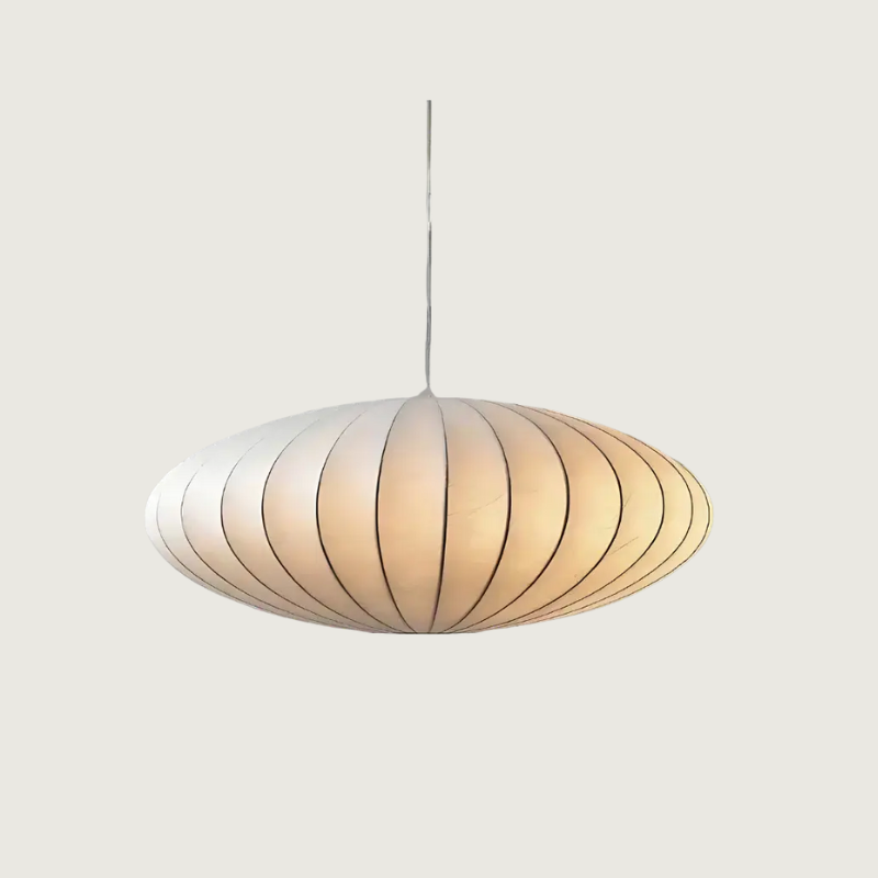 NokoriLuz - Lámpara Colgante Japandi en Seda Elegante