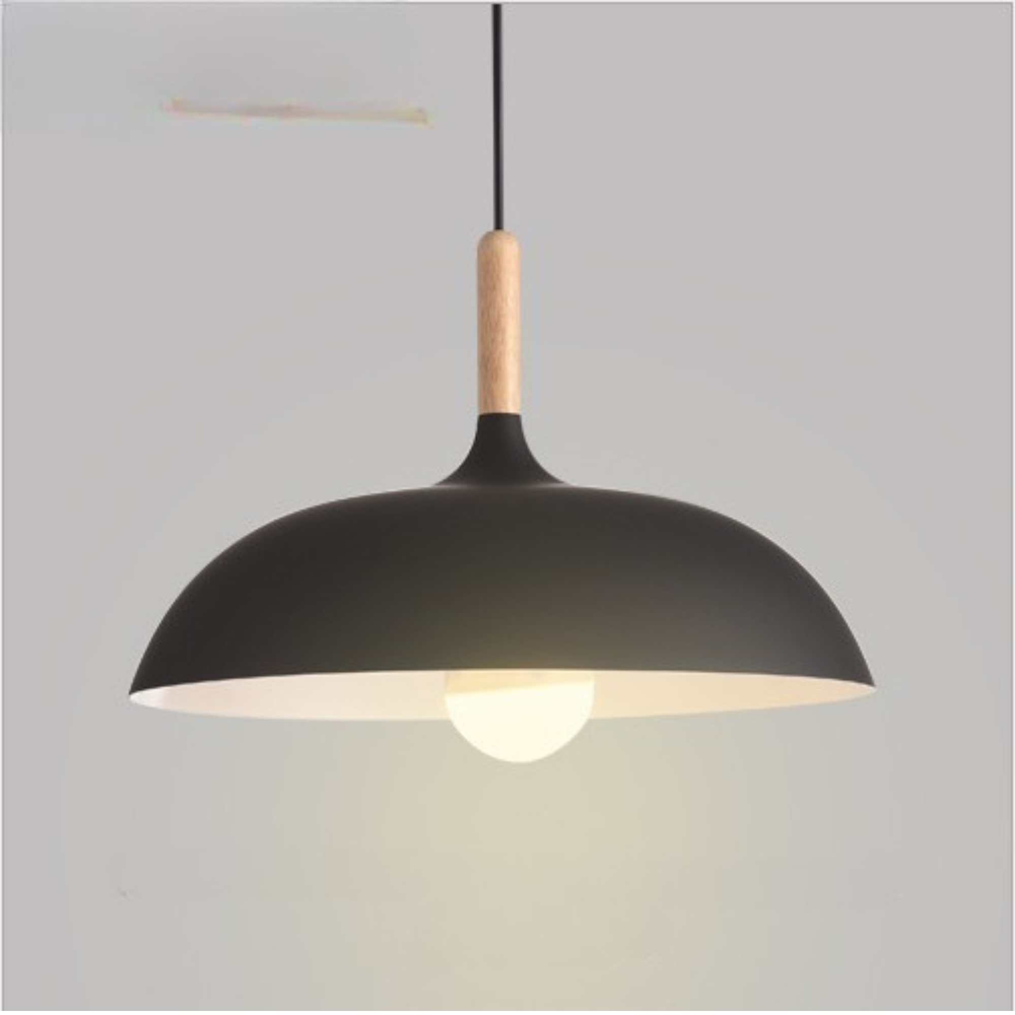 RobleLuz - Lámpara de Techo de Madera Natural Escandinava