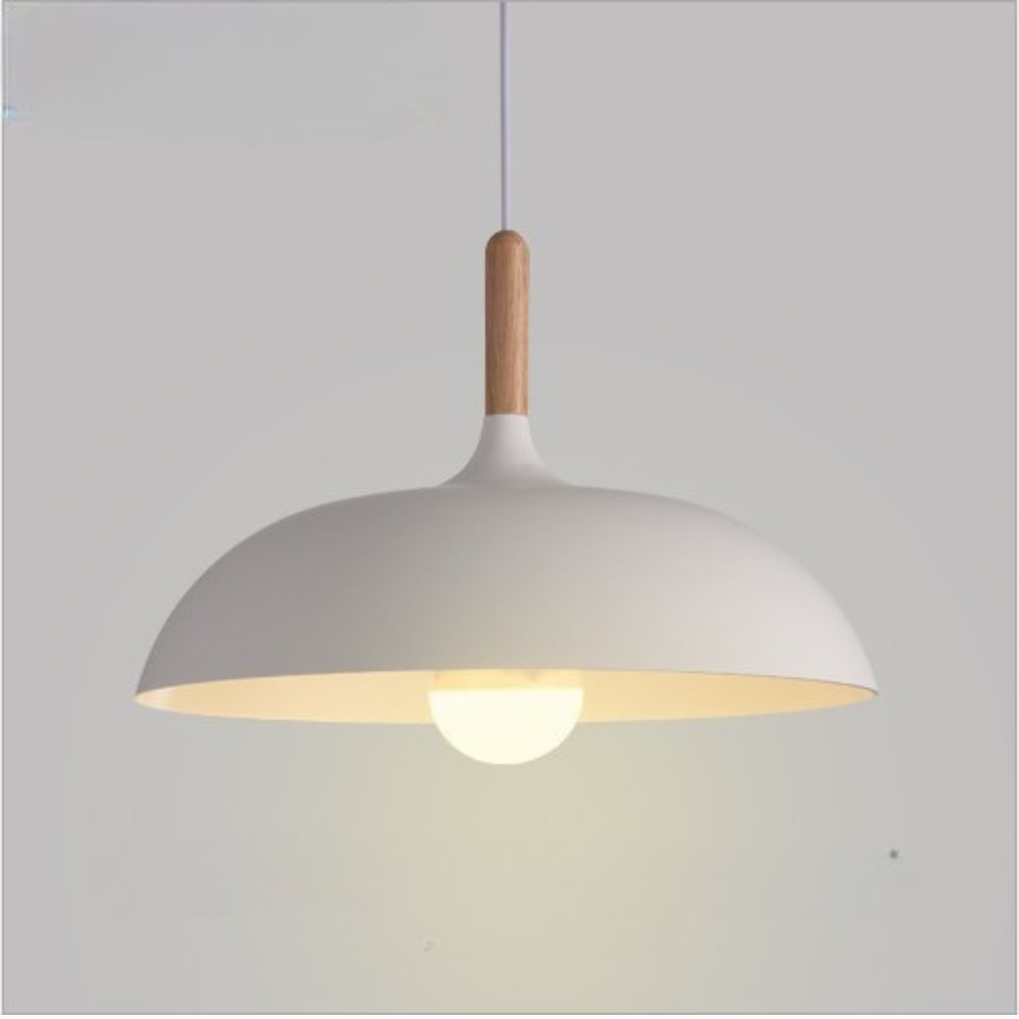 RobleLuz - Lámpara de Techo de Madera Natural Escandinava