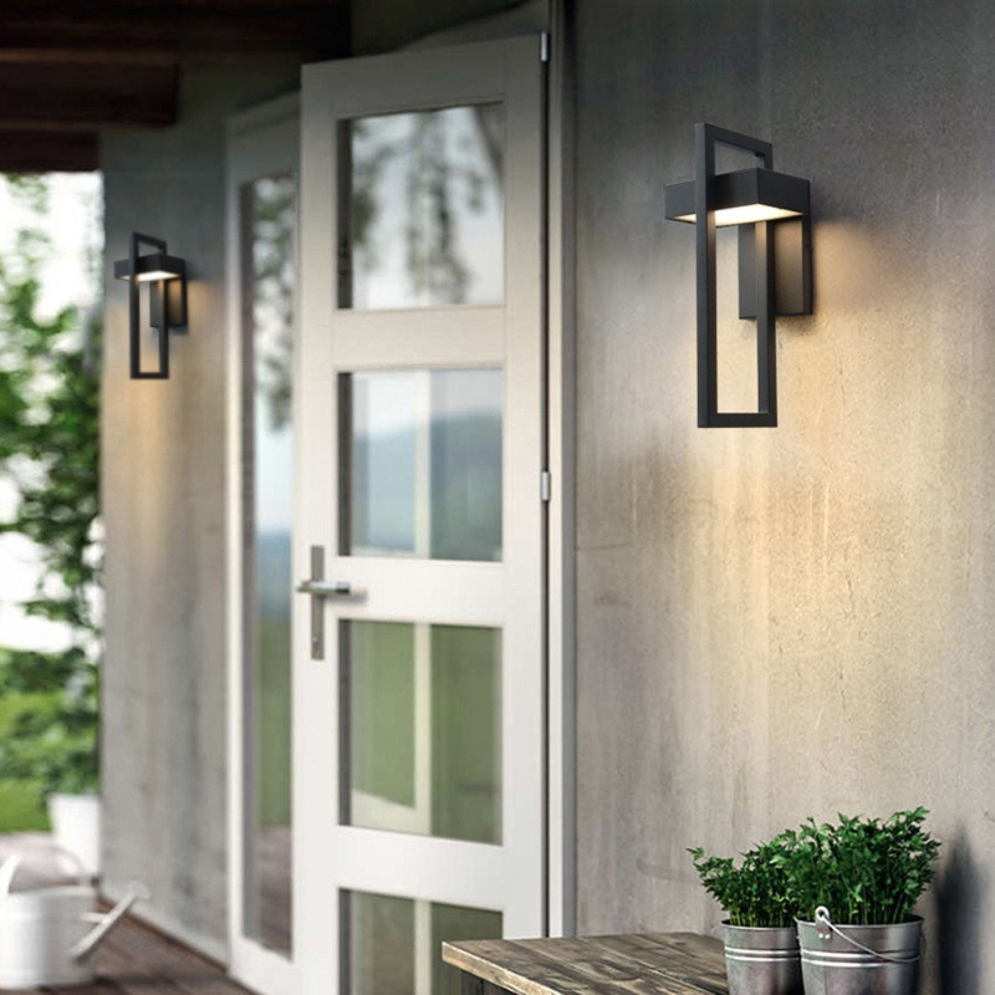 Exterluz – Lámpara de Pared Exterior Moderna con LED Eficiente en Energía