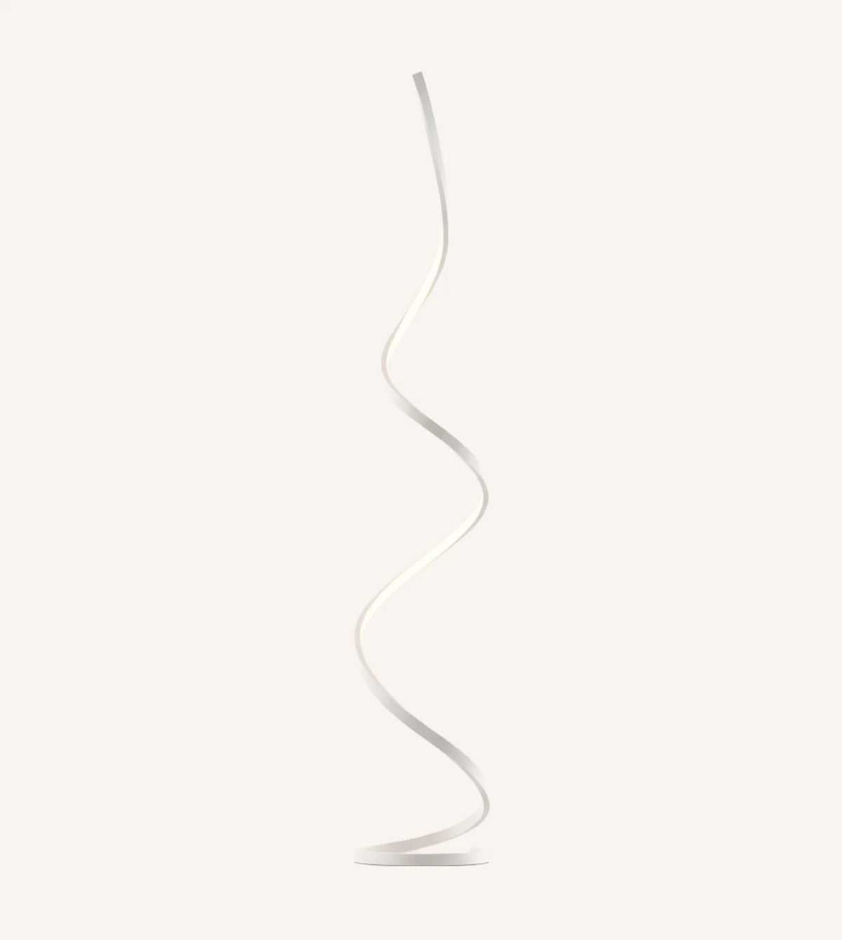 Rizela - Lámpara de Pie LED Espiral Regulable de Aluminio Minimalista