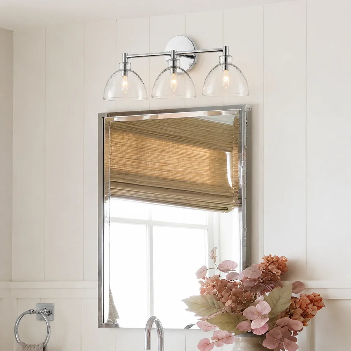 Aplique de pared de cristal soplado Niebla en un baño cálido – imagen 30