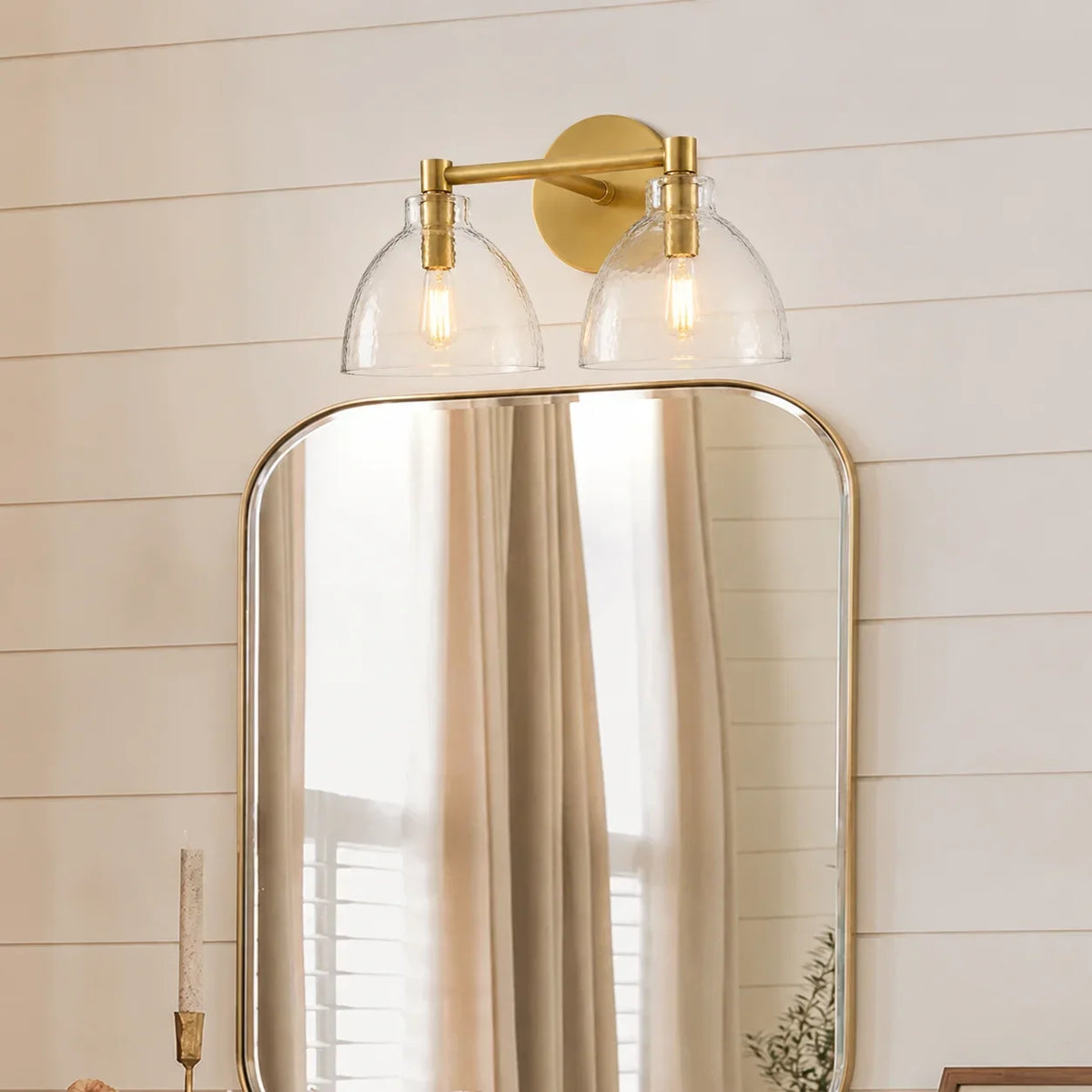 Aplique de pared de cristal soplado Niebla en un baño cálido – imagen 27