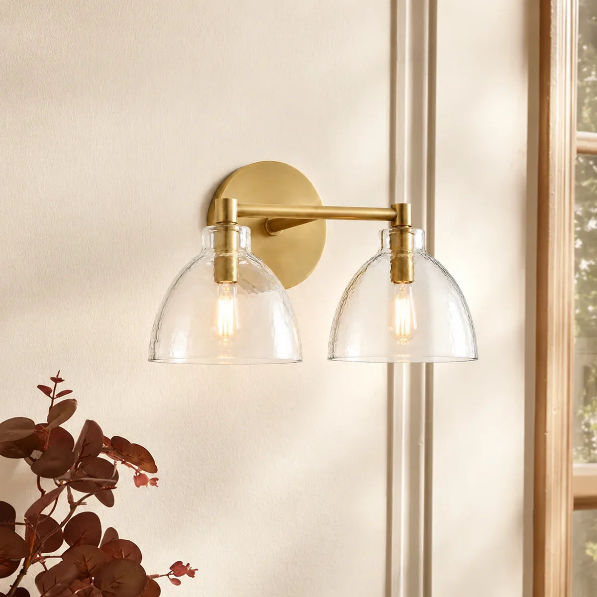 Aplique de pared de cristal soplado Niebla en un baño cálido – imagen 26