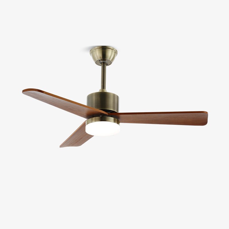 Ventilador de techo con luz Brisel en un salón acogedor – imagen 25