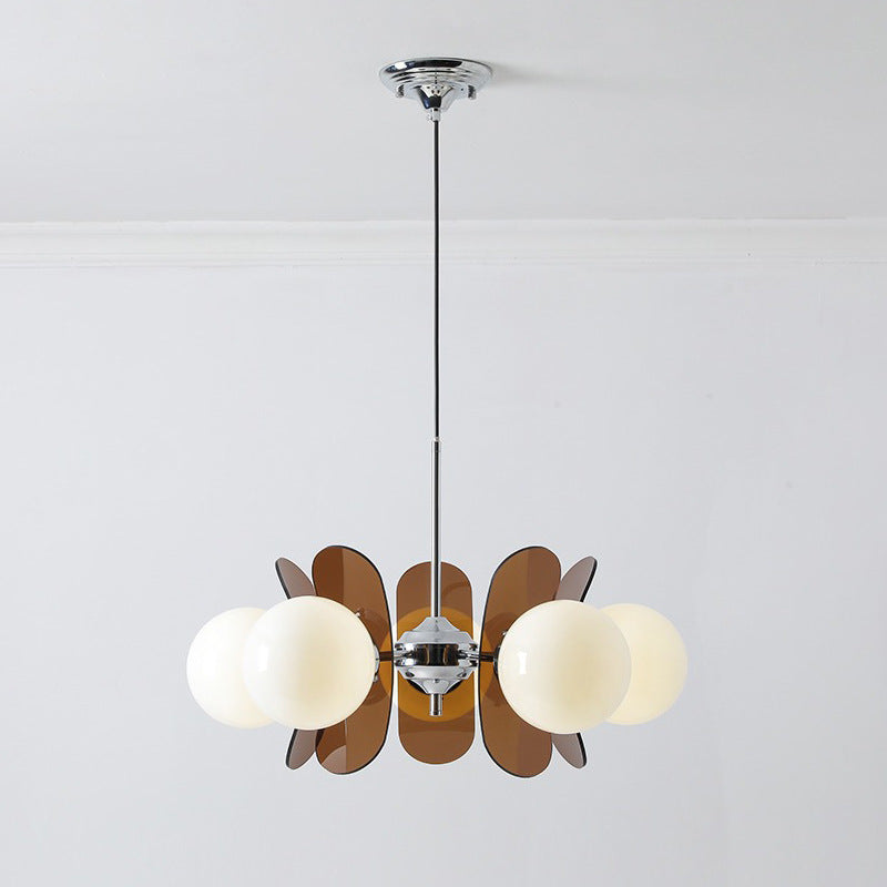 Lámpara araña geométrica Zenita en un comedor moderno – imagen 7