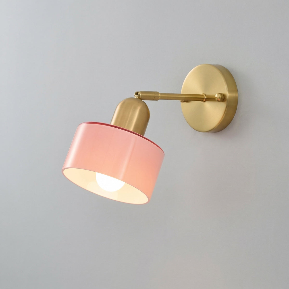 Aplique de pared de cristal Cobalta – cristal rosa