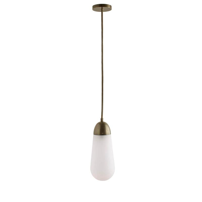 Lámpara de techo en racimo Cordela – 1 luz, bronce envejecido y blanco