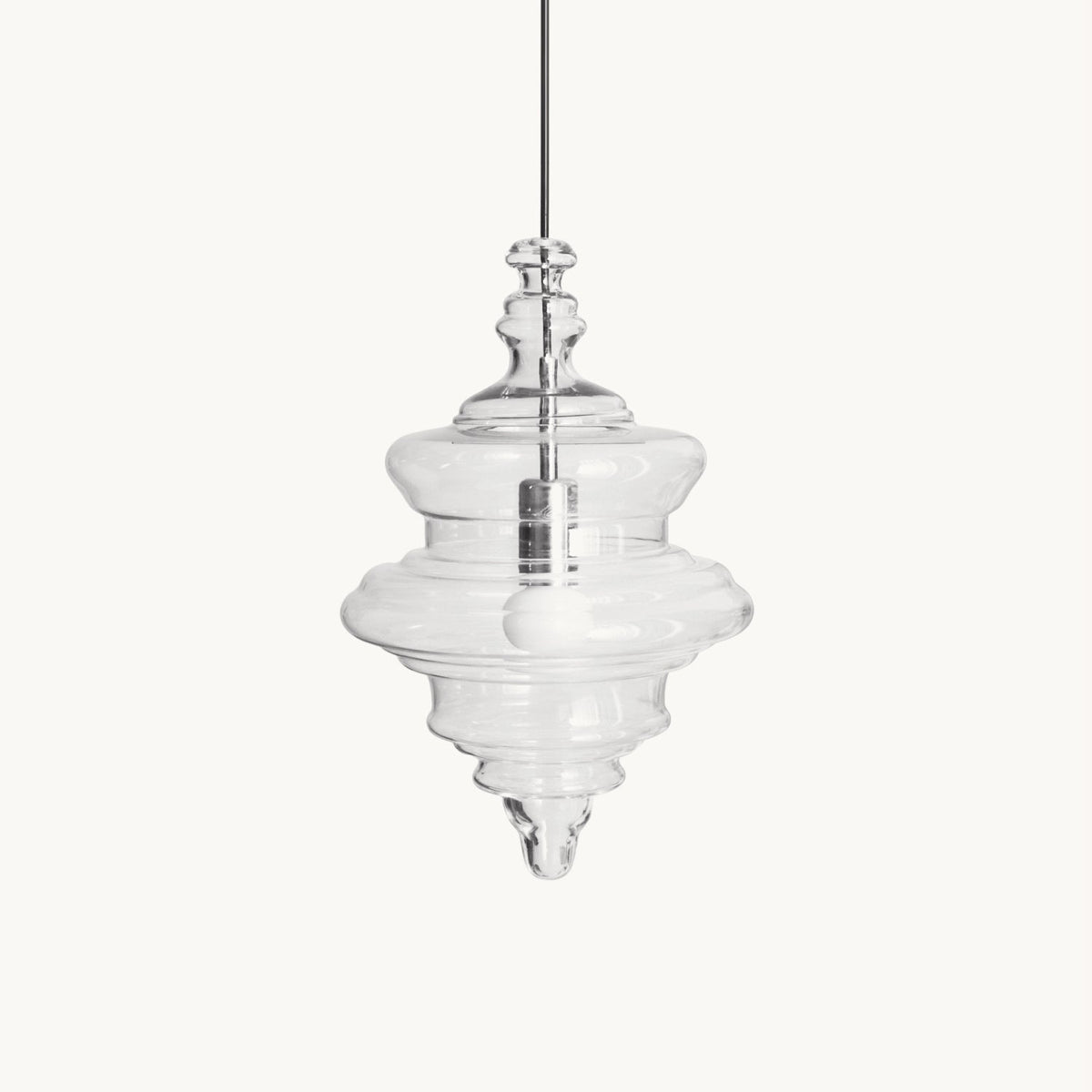 Lámpara colgante de cristal Fluvia – vista principal
