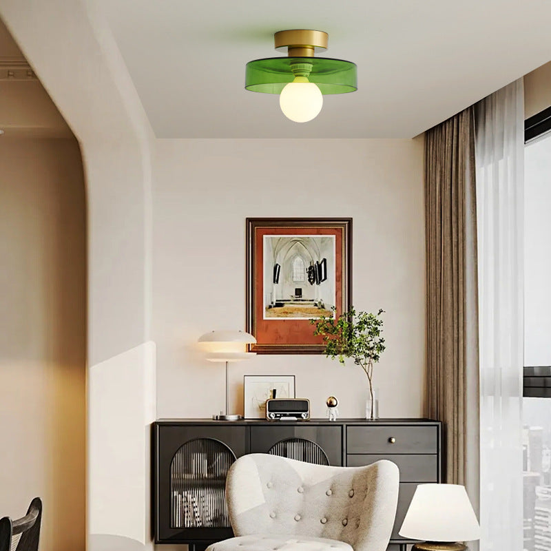 Lámpara de techo Bauhaus Mondela en un pasillo moderno – imagen 2
