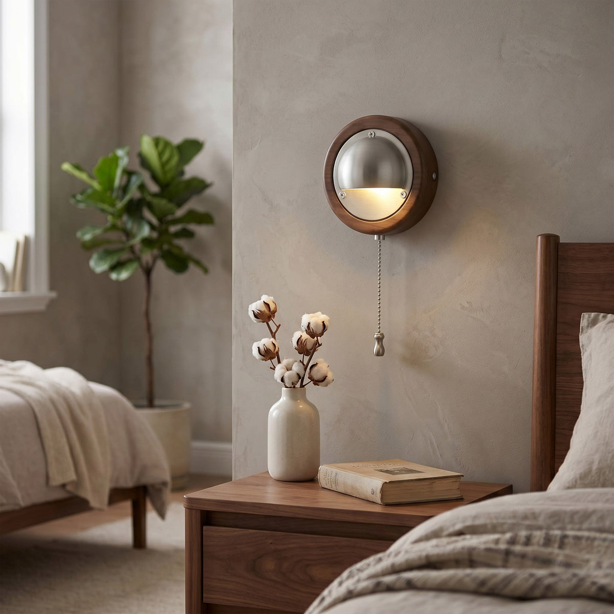 Aplique de pared de madera Fresna en un rincón de lectura – imagen 4