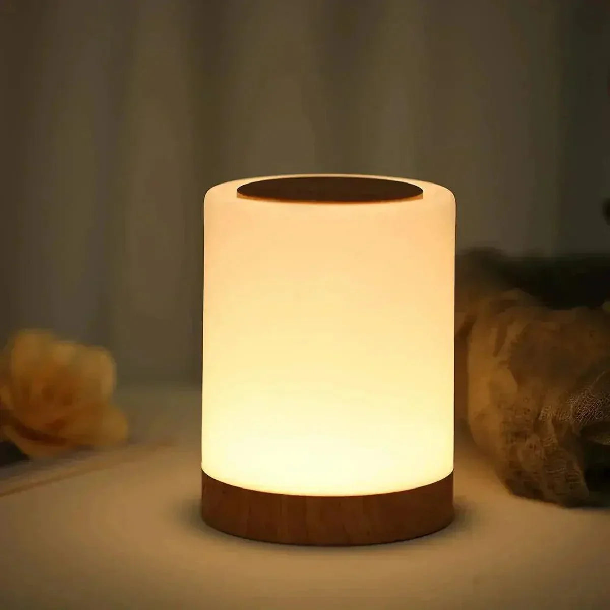 Lámpara De Mesa LED Recargable USB - Aluminio Blanco, Regulable En Altura, Luz Cálida/fría, IP44 Para Interior/exterior