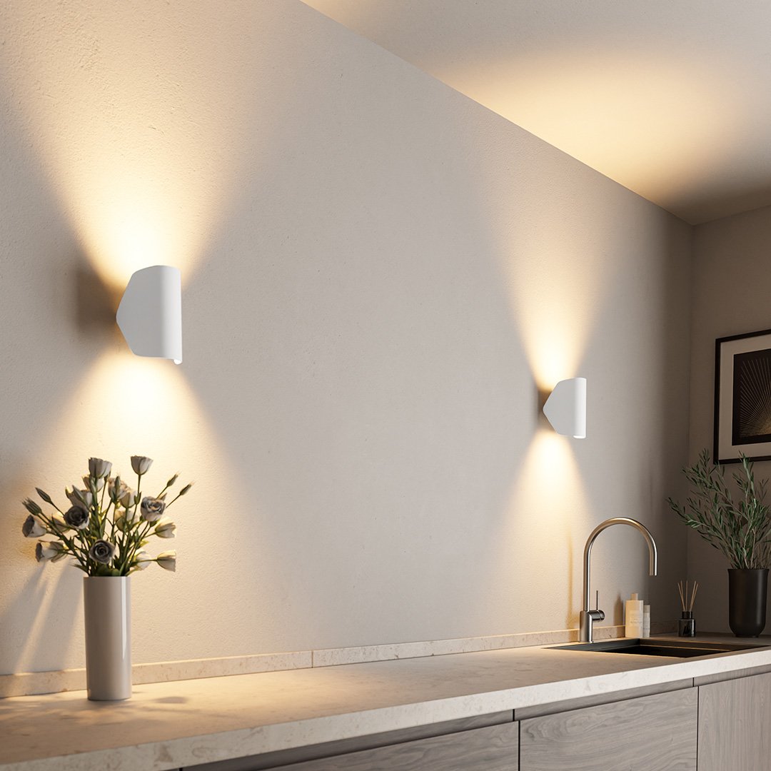 Jovira - Aplique de Pared Exterior LED Orientable con Luz Arriba y Abajo