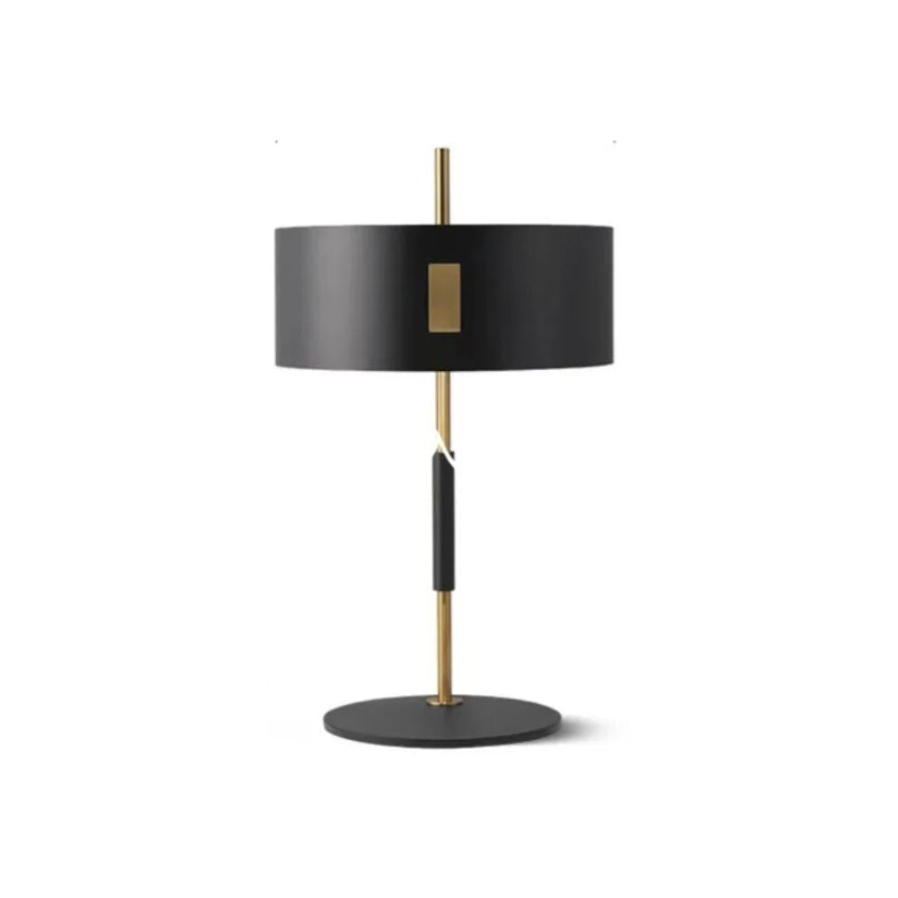 Lámpara negra y dorada Vandela – versión de mesa de 61 cm
