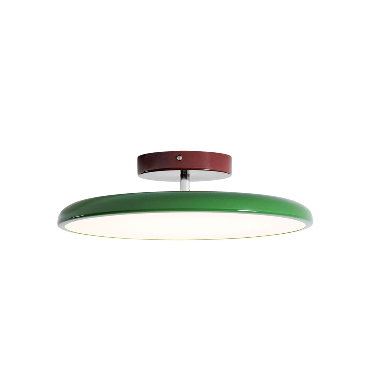 Lámpara de techo orientable Vaivén – verde, Ø 40 cm