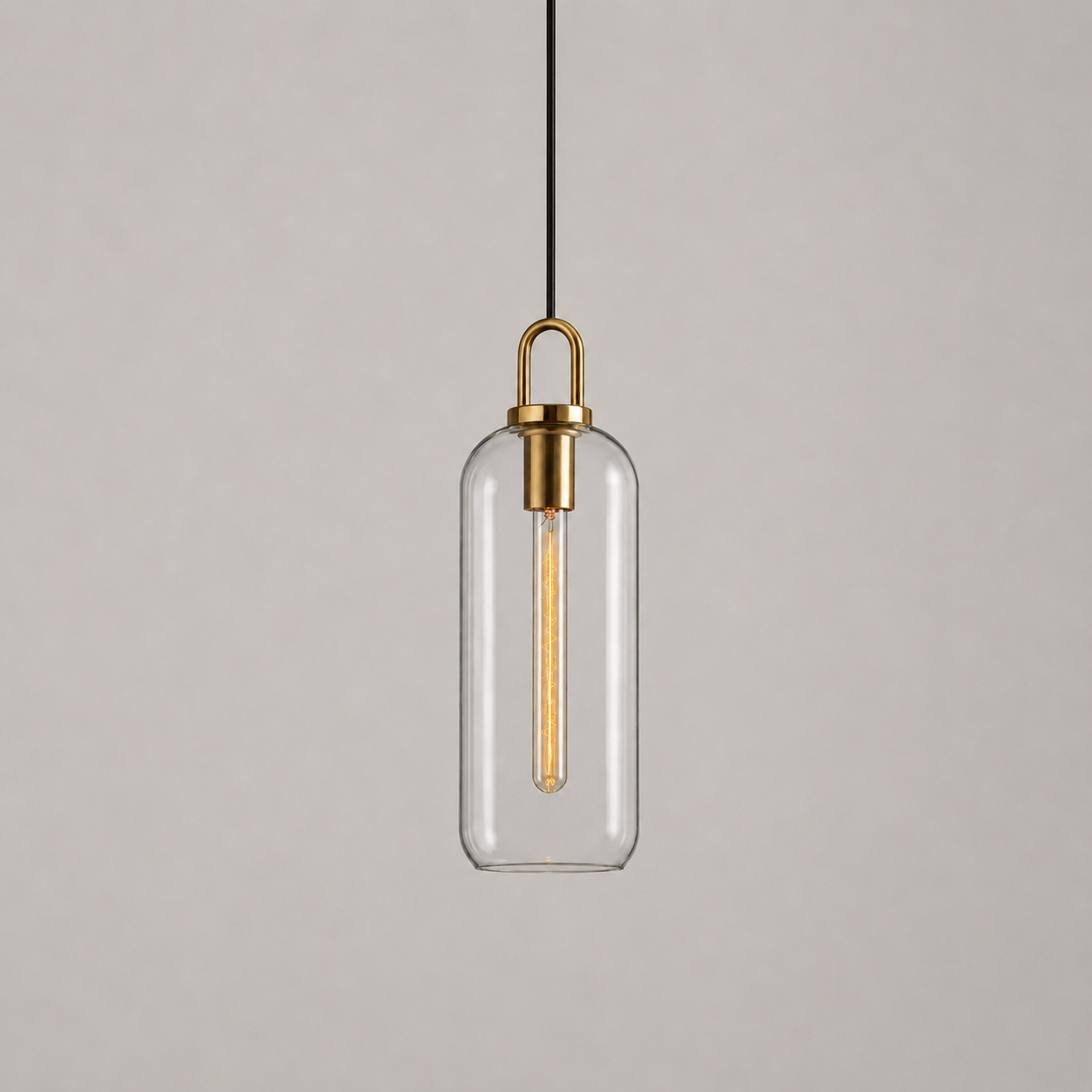 Livana - Lámpara Colgante de Vidrio Simple Nórdica – Diseño Minimalista para Iluminación Moderna