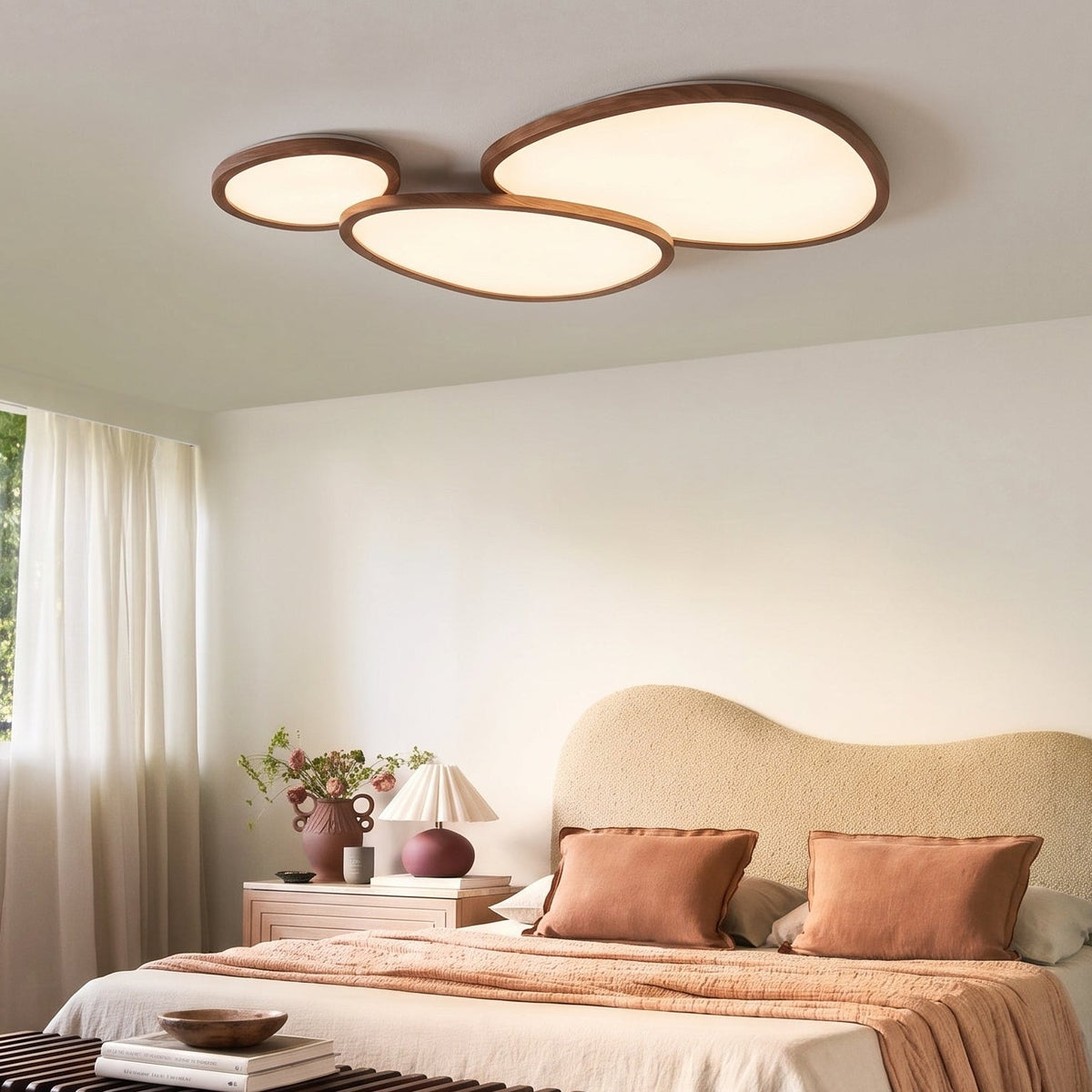 Plafón LED ultrafino de forma orgánica Lamino – vista principal