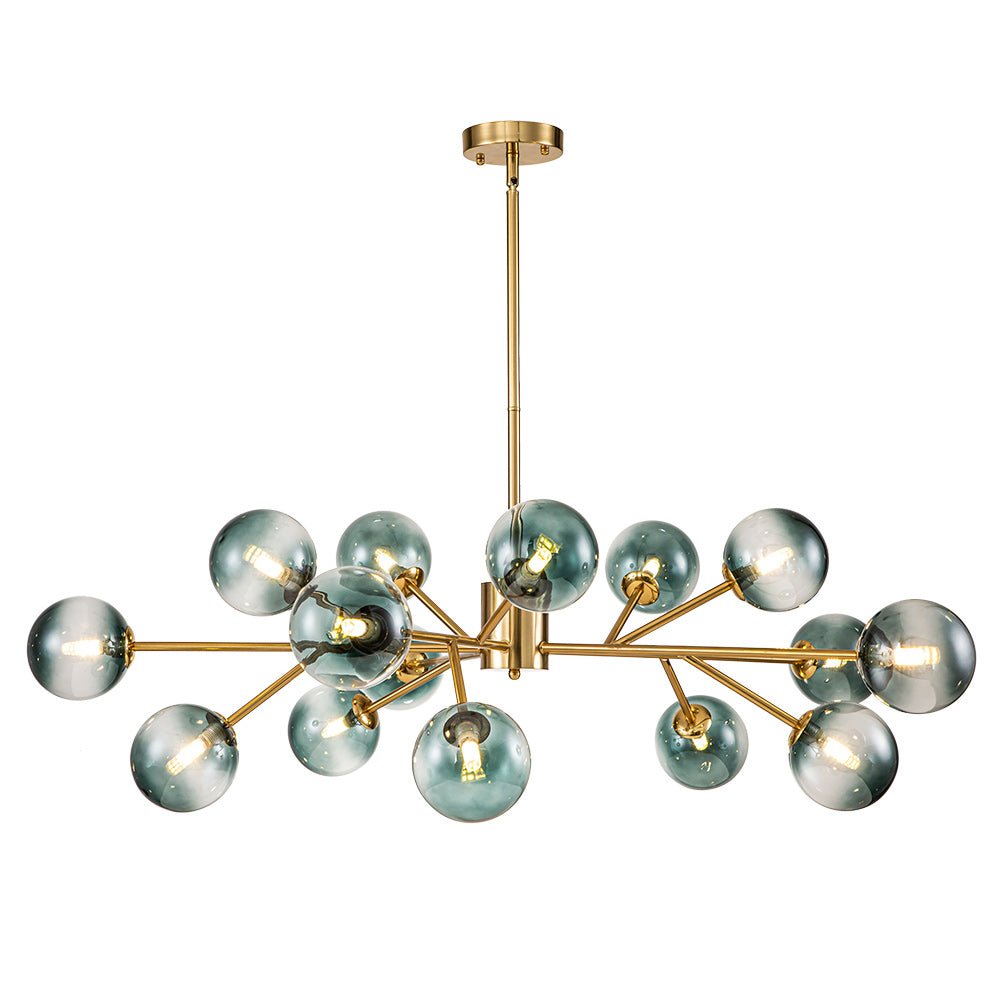 Lámpara de araña sputnik Marela en un comedor de estilo mid-century – imagen 7