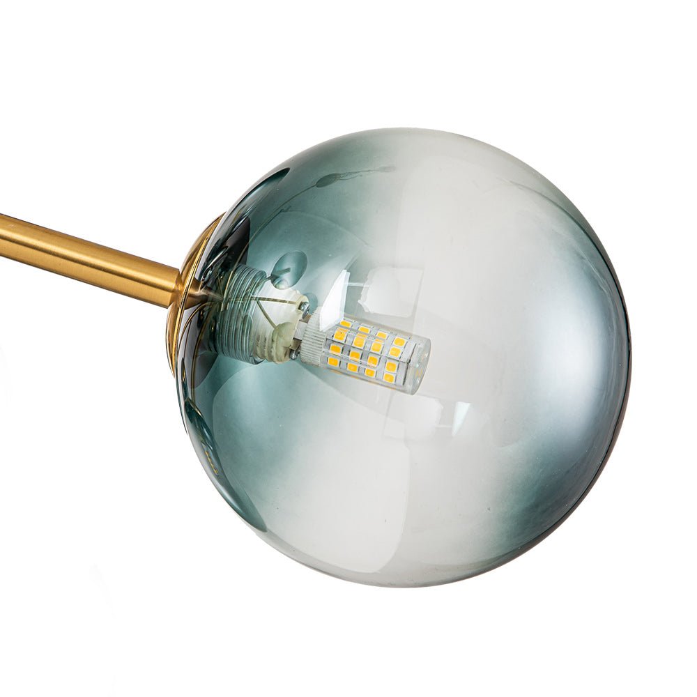 Lámpara de araña sputnik Marela en un comedor de estilo mid-century – imagen 9