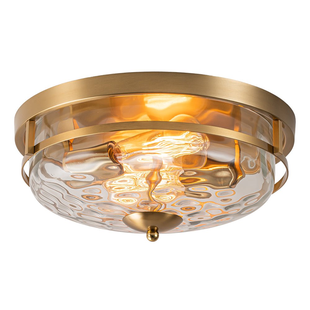 Plafón de cristal martelé Undela en un recibidor luminoso – imagen 16