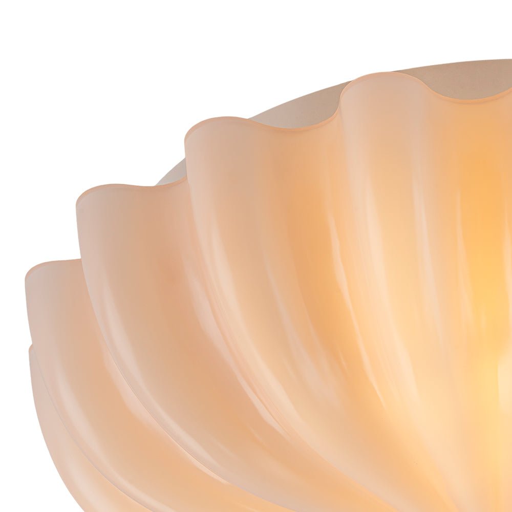 Lámpara de techo de cristal Pervinca en un dormitorio acogedor – imagen 9
