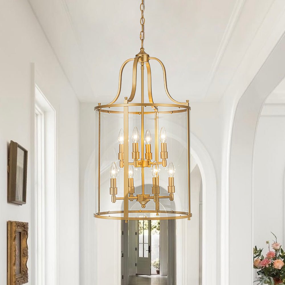 Lámpara colgante farol Fanalia – latón