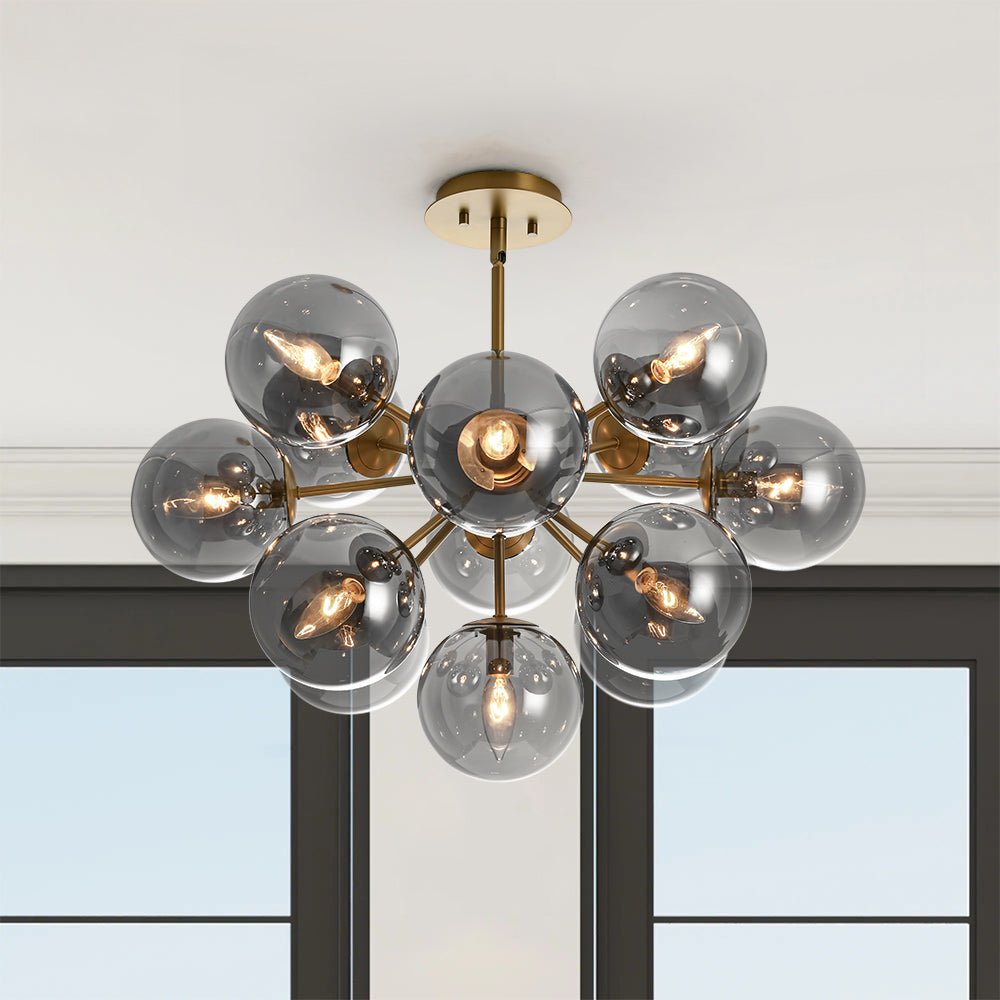 Lámpara de araña sputnik Humela en un comedor elegante – imagen 9