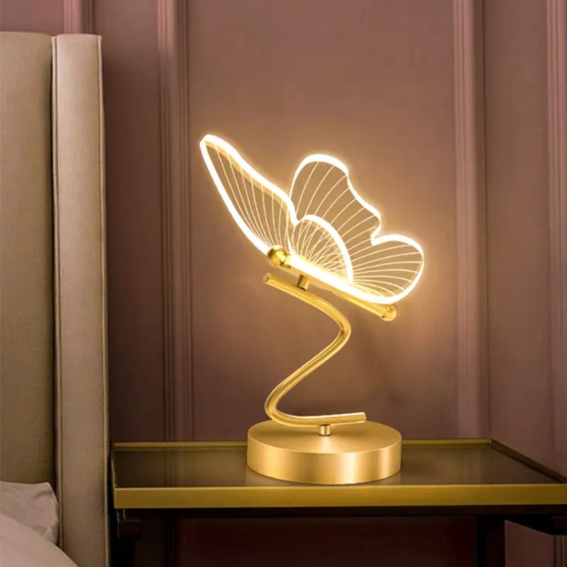 MariposaLuz - Lámpara de Mesa Elegante y Sofisticada