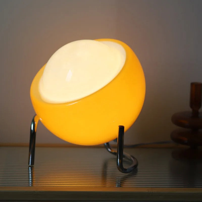OrbeLuz - Lámpara de Mesa de Vidrio con Diseño Creativo